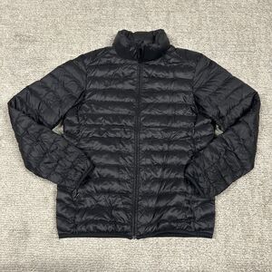 Uniqlo Jacket Womens XS Ultra-Light Down Packable Puffer Black Coat Pockets